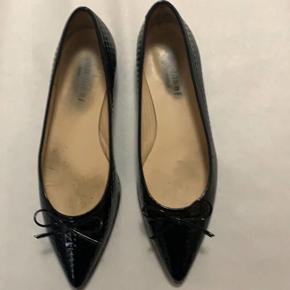 JON  JOSEF PATENT LEATHER FLATS SIZE 8‎ 1/2
